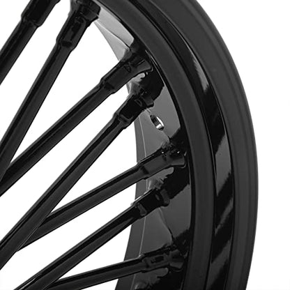 TOFR 21x3.5 18x5.5 Front Rear Wheels Gloss Black For Harley Dyna 2008-2017 - color: 21x3.5 18x5.5 Black, size: Dyna 2008-2017