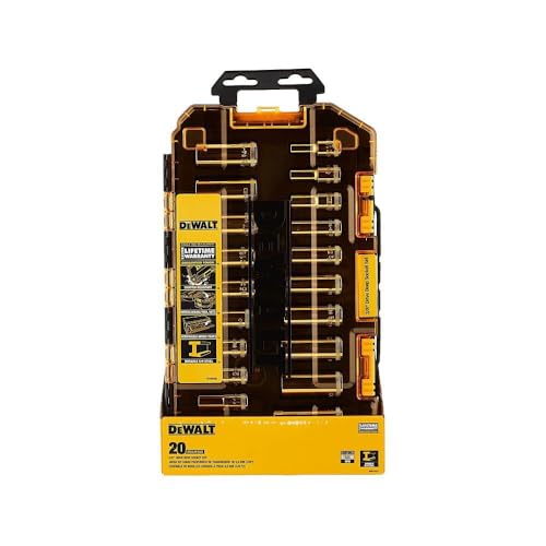 DEWALT DWMT73812 Tool Kit 3/8'' Drive Deep Socket Set, 20 Piece - style: 3/8" Drive