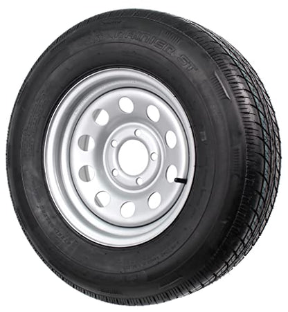 eCustomrim Radial Trailer Tire Rim Assembly ST205/75R14 14 Inch 5 Lug Grey