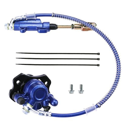 PRO BAT Rear Foot Brake Master Cylinder Caliper Assembly - color: blue