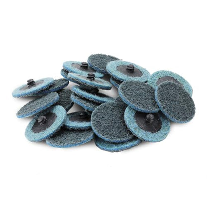 BHA Surface Conditioning Quick Change Discs, 2" Blue (Fine) Prep Pad - 25 Pack - color: Blue