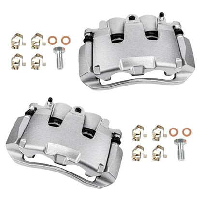 cciyu Front Left & Right Disc Brake Calipers With Bracket 18B5008 18B5009 - size: Front[18B5009+18B5008]