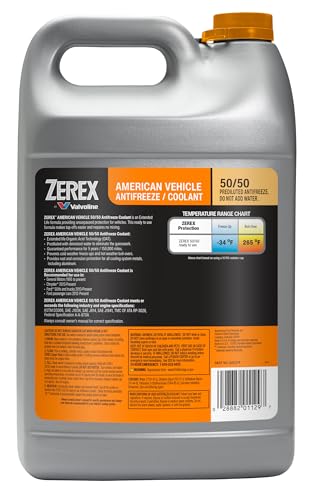 Zerex American Vehicle 50/50 Ready-to-Use Antifreeze Coolant 1 Gallon