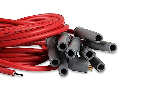 MSD 31199 Super Conductor Spark Plug Wire Set, 8 Cyl Multi-Angle Plug, Socket/HEI