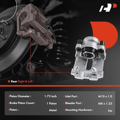 A-Premium Rear Disc Brake Caliper without Bracket - style: Rear Driver and Passenger