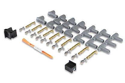 MSD 31199 Super Conductor Spark Plug Wire Set, 8 Cyl Multi-Angle Plug, Socket/HEI