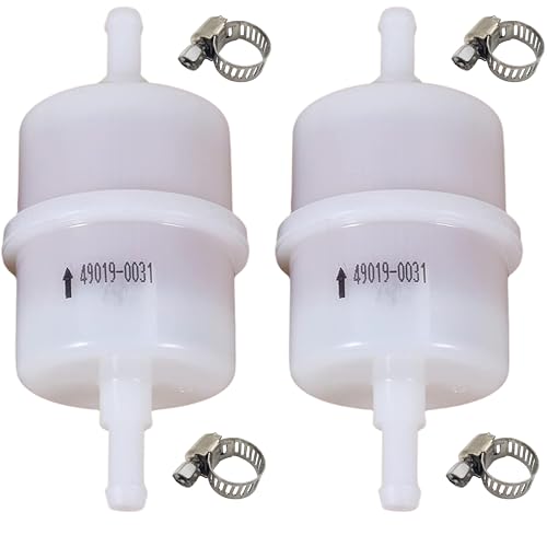 Jerkfily 2 Pack 49019-0031 490190031 Fuel Filter 10 Microns Compatible with Kawasaki EFI FR541V FR600V FR651V FR691V FX730V FX850V FX850V FX921V FX921V FXT00V 730V 850V EFI Engines