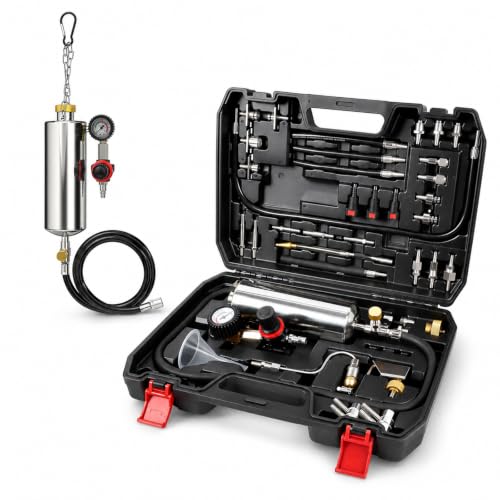 PLAYOCCAR Fuel Injector Cleaner Kit 35 fl oz 150PSI Non-Dismantling 40PCS - size: C100