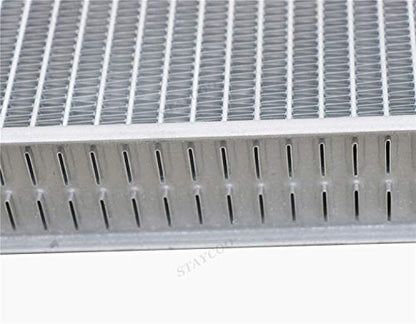 Primecooling 2 Row Core Aluminum Radiator for Ford,New Holland Compact Tractor 1000 1500 1600 1700 SBA310100031