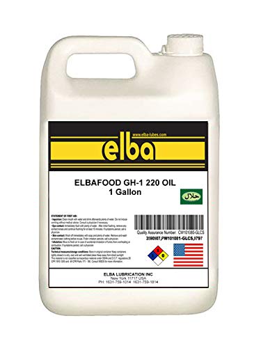 Food Grade | Gear Oil 220 | Industrial Gear Oil | NSF Registered AS H-1. Kosher and Halal Approved. Compare to: LUBRIPLATE | Petro-Canada | (1 Gallon)