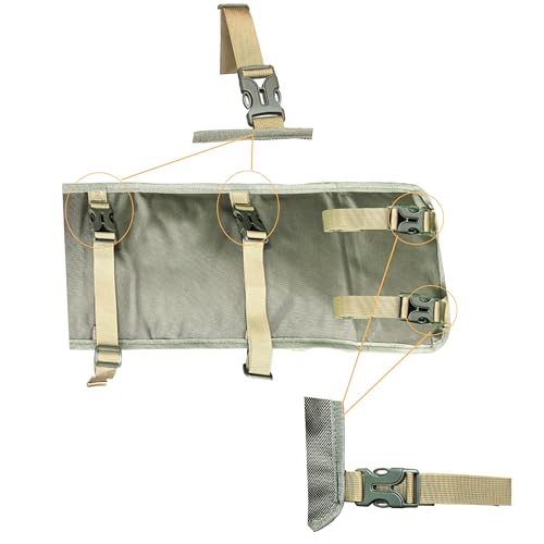 Larswon Heavy-Duty UTV Roll Cage Storage Bag Organizer - 7-Pocket Water Resistant Gear Bag Compatible with Polaris RZR, Can-Am, Honda Talon, Yamaha, ATV & Golf Carts Army Green - color: Army Green