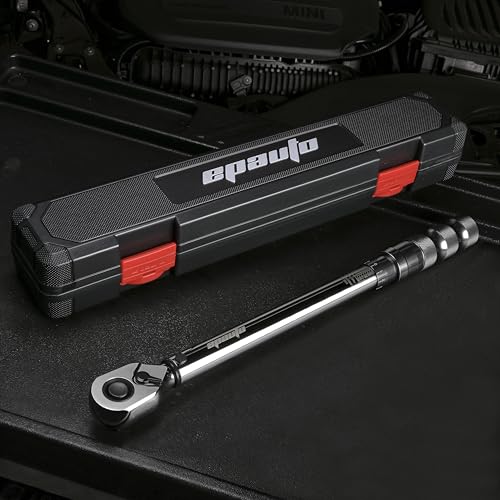 EPAuto 1/2-Inch Spring-Loaded Ring Locking Torque Wrench, 10~150 ft-lb - size: 1/2 Inch Drive (10-150 ft.-lb.) - Easy Lock Ring