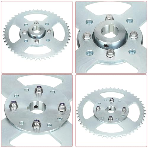 GREHUA Go Kart 40/41/420 Chain Sprocket 48 Tooth and Hub with 1" bore 1/4 Keyway Compatible with Predator 212cc 196cc 6.5HP GX160 GX200 Dune Buggy Drift Trike Heavy Duty Go Kart Cart Parts
