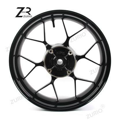 Gloss Black Front and Rear Wheel Rims Compatible with Honda CBR1000RR 2008-2016