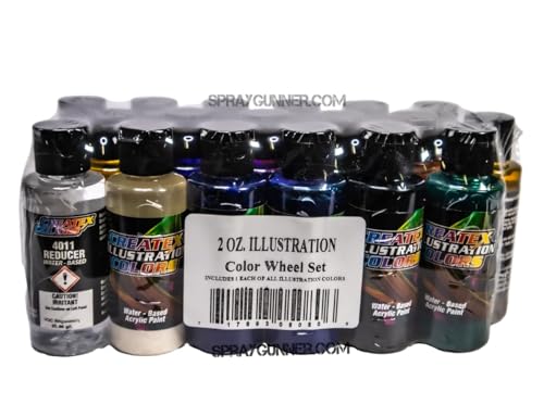 Createx Colors Createx Illustration Color Wheel Set, 2oz. - style: Color Wheel 2oz. Set