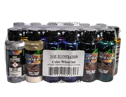 Createx Colors Createx Illustration Color Wheel Set, 2oz. - style: Color Wheel 2oz. Set