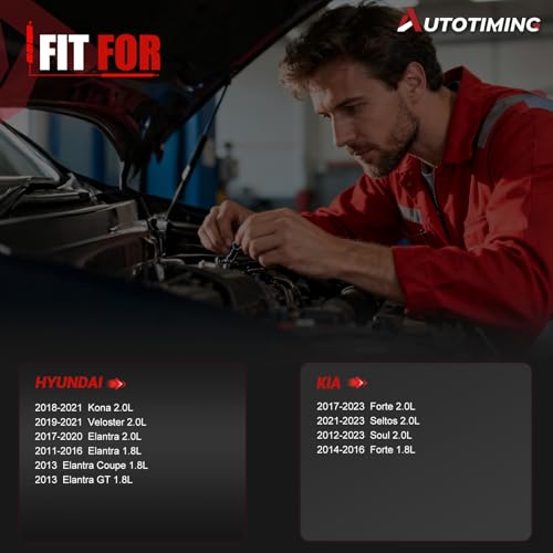 35310-2E000 Fuel Injectors Set of 4 Compatible with 2017-2020 Elantra 2.0L - color: QMP-GN02700