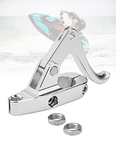 KEMIMOTO Finger Throttle Compatible with Wave Runner Jet Ski Silver Aluminum Alloy - color: Silver