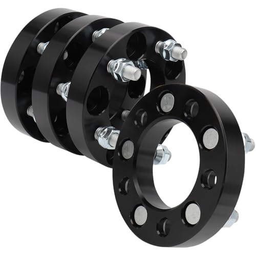 IRONTEK 1in 5x114.3mm Wheel Spacers Compatible for Ford 1964-2014 Mustang/ 1991-2010 Explorer Lincoln 2003-2005 Aviator/ 2007-2013 MKX Forged Thread Pitch 1/2" x20 Hub Bore 82.5mm 4PCS - color: 5x4.5 inch-4PCS