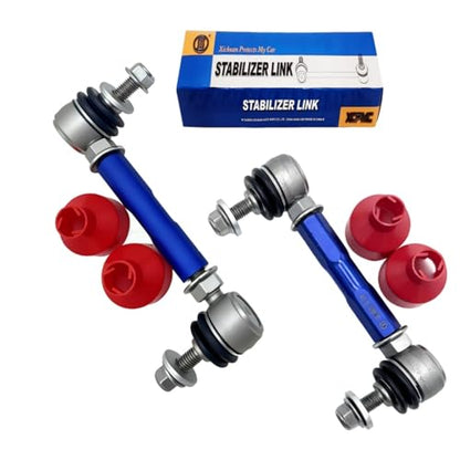 2Pcs 7.87-9.84' 200-250mm M12 Modified Adjustable Stabilizer Sway Bar Link - size: Rear-7.87-9.84Inch-M12