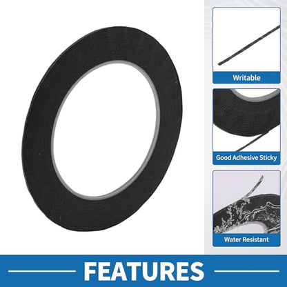 Painters Tape Easy Removal Fine Width 1.5mm Tape 0.06 Inches x 52.5 Yards Black - color: Black, size: 0.06 Inches x 52.5 Yards