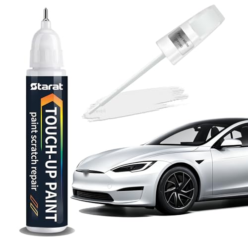 Pearl White(PPSW) Touch Up Paint Pen for Tesla Scratch Repair - color: Pearl White (PPSW)