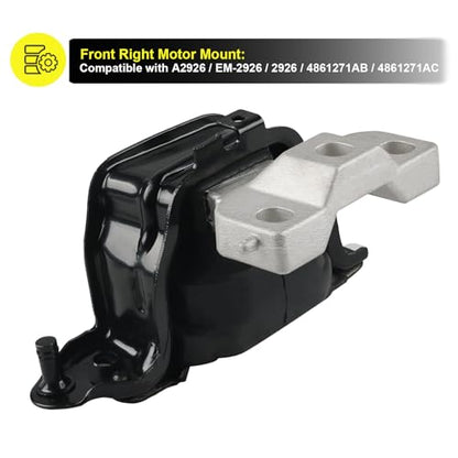 Engine Motor Transmission Mount Kit Replacement for Chrysler Town & Country - size: 4PCS-Compatible with OE#A2925 A2926 A2927 A2928