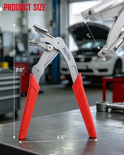 Car Clip Pliers, Panel Clip Removal Tool for Plastic Fasteners, Red - color: Red