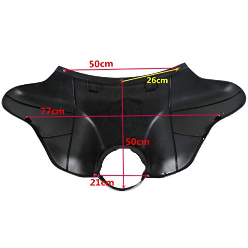 Front Outer and Inner Batwing Upper Fairing Cowl w/ 8 inch Windshield Fit for 1996-2013 Harley Davidson Touring Electra Glide Street Glide and Trike models