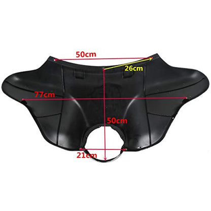 Front Outer and Inner Batwing Upper Fairing Cowl w/ 8 inch Windshield Fit for 1996-2013 Harley Davidson Touring Electra Glide Street Glide and Trike models