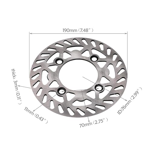 17/14 Dirt Bike Wheel Set, 70/100-17 Front 90/100-14 Rear Tire Rim Assembly with 0.59in 15mm Bearings and Brake Rotors for 110cc 125cc 140cc 150cc Pit Bike