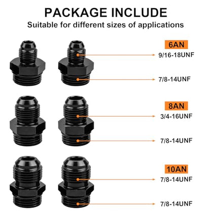 LUNEY 100 Micron Inline Fuel Filter with 6/8/10AN Adapters & 50MM Bracket