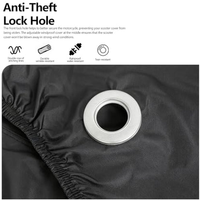 Motorcycle Cover Fit for Harley Cruiser Models & Most Other Cruiser Models - color: Black-[3XL-For Cruiser Model]