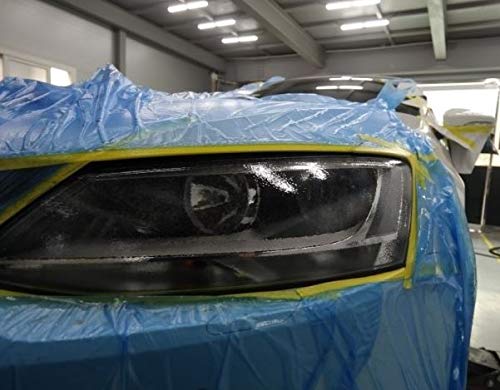 Pre-Taped Masking Film for Car Painting – 26 Inch x 65 Feet Tape and Drape - size: 25 Inch - 1RL