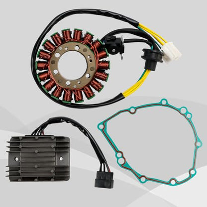 Regulator Stator Rotor Gasket Kit Fit for Suzuki GSX1300R GSX1300 Hayabusa 1300 1999-2007, GSX1300RZ GSX1300 Hayabusa 1300 1999 2000 2001 2002 2003-2007 32101-24F00 32101-24F10 11483-24F00