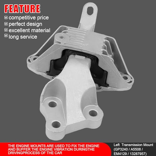 4Pcs Engine Motor Mounts Set Fit for Chevrolet Cruze 2011-2016 - size: 2011-2015 for Chevrolet Cruze 1.8L AUTO