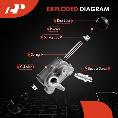 A-Premium Rear Driver or Passenger Drum Brake Wheel Cylinder - style: Rear 1-PC