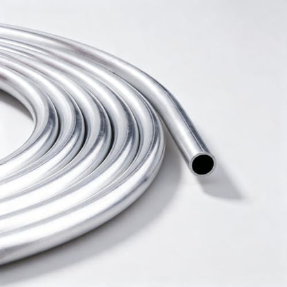 AC PERFORMANCE 5/16" Aluminum Fuel Line Hard Tube, 25 Feet Coil - color: Silver, size: 5/16" OD - 25FT