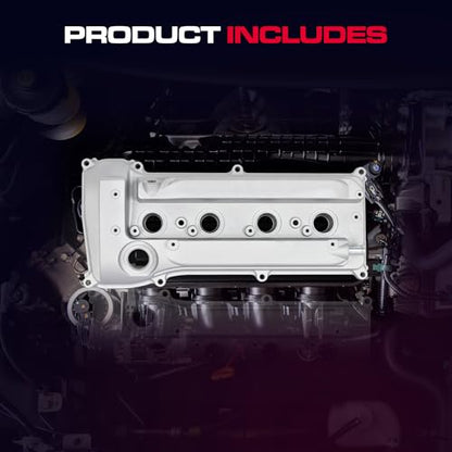 Aluminium Engine Valve Cover Fit for Toyota Camry 2002-2009, Corolla & Matrix 2009-2013, Highlander 2001-2007, RAV4 2004-2008, Solara 2002-2006, L4 2.4L,Replace # 11201-28014