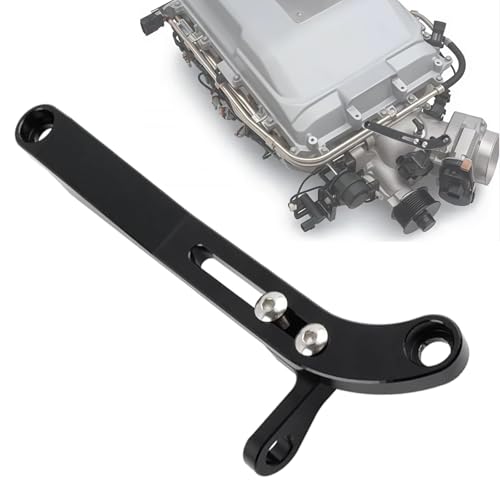 Anodized LSA Billet Throttle Cable Bracket Sliding Connection Fit for Lokar Throttle Cables - High Boost Ready, All Necessary Hardware Included