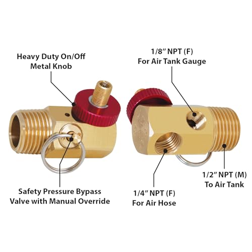 Performance Tool W10056 Air Tank Manifold with Fill Port and Valve - style: Air Tank Manifold