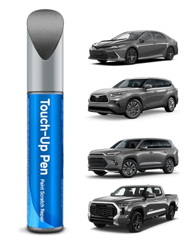 1H1 Predawn Grey Mica Touch Up Paint Compatible with Toyota Exact Match Touch Up Paint Car Scratch Repair - color: Predawn Grey Mica(1H1)