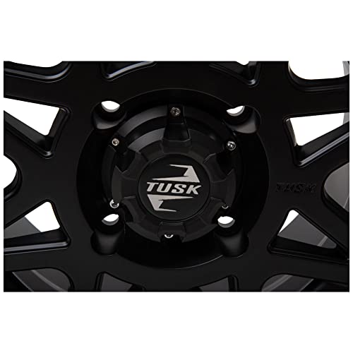 4/110 Tusk Tintic Wheel 14x7 5.0 + 2.0 Matte Black For YAMAHA GRIZZLY 550 4x4 2009-2014