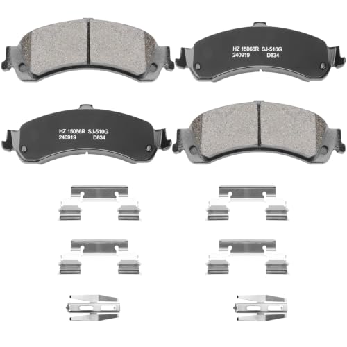 Ceramic Rear Rear Brake Pads Kit for GMC Sierra 1500 2001-2006 - size: D834