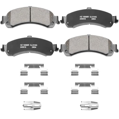 Ceramic Rear Rear Brake Pads Kit for GMC Sierra 1500 2001-2006 - size: D834