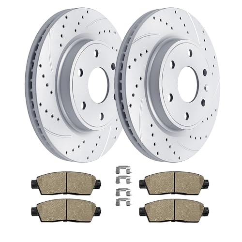 Acinoparts Front(12.80") Brake Kit for 2009-2017 Chevy Traverse 2008-2017 - size: HMBK55150