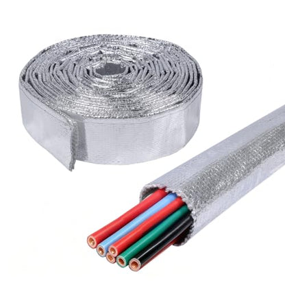 Automotive Heat Shield Sleeve High Temp Sheathing Roll 3/4inch-12ft - size: 3/4"-12Ft