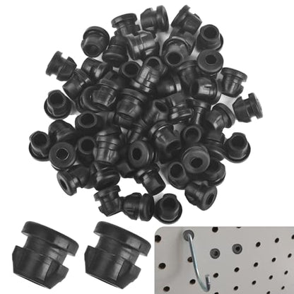 AccEncyc Pegboard Hook Locks 60Pcs Pegboard Locks for Stopping Hooks from Falling Off Pegboard Hooks Accessories Fits for 1/4"-9/32" Hole & 1/8"-5/32" Hook Diameter - size: 60Pcs