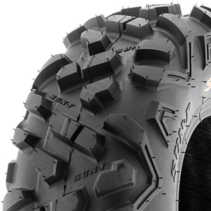 Set of 2 SunF Power.II 19x7-8 ATV UTV Off-Road Tires, All-Terrain, 6 PR, Tubeless A051 - size: 19x7-8