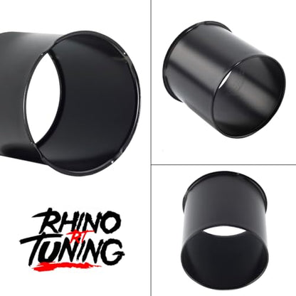 RTrhinotuning 4PCS 4.25inch Push Through Wheel Center Caps Open Matte Black Rim Center Caps for 4.25" Truck Trailer RV SUV Wheels Center Bores - color: Black